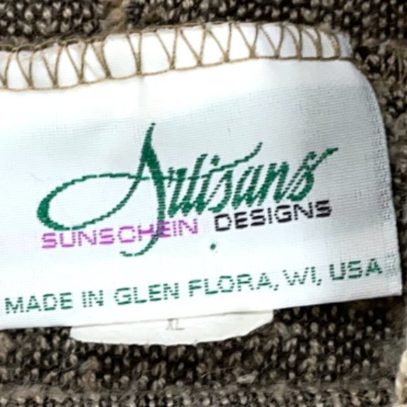 VTG Embroidered Tree Deep Pile Fleece Turtleneck - Picture 4 of 5